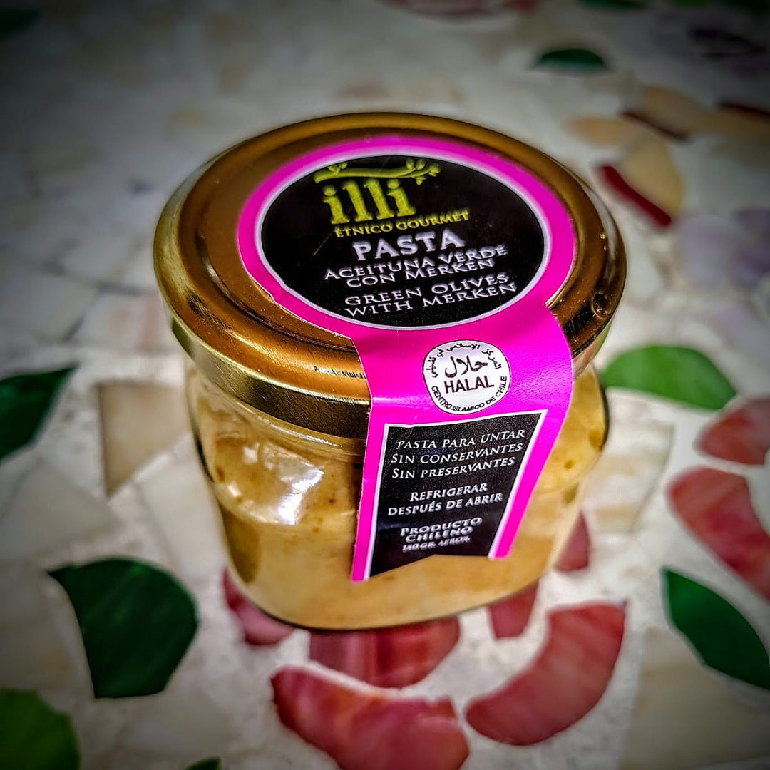 Pasta de Aceituna Verde con Merkén